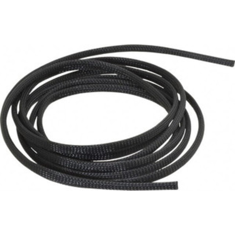 Techflex Black Braided Expandable Cable Sleeve 10 ft. Coil Length, -103 to 257F CCP0.25BK10 - 03080256