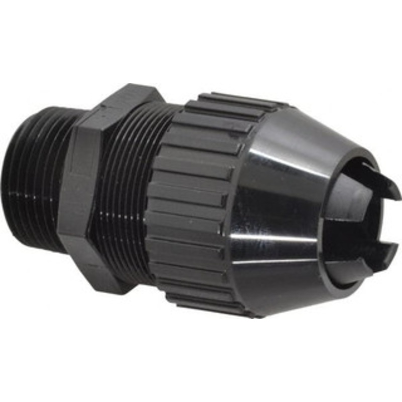 Thomas & Betts 0.77 to 0.895 Liquidtight Straight Strain Relief Cord Grip 1 Thread, 3.3 OAL, Nylon 2677 - 54060561