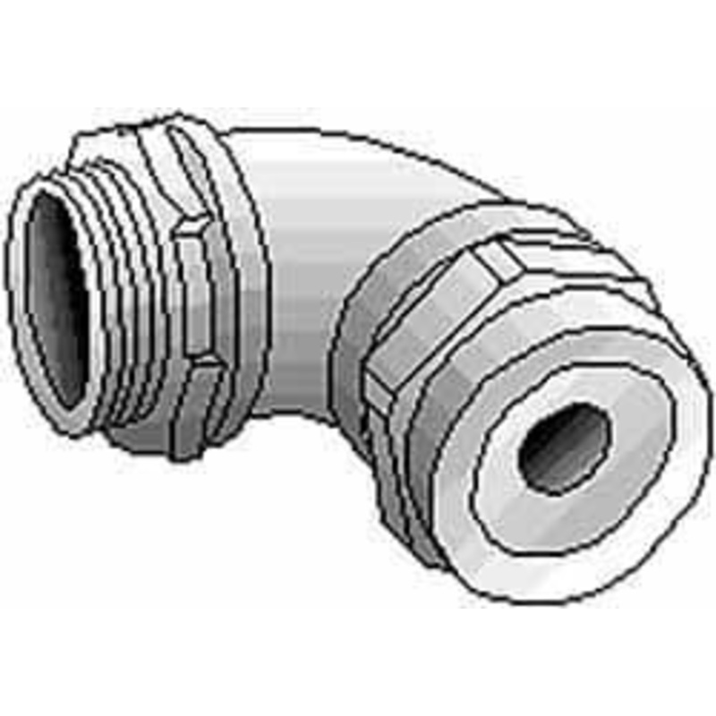 Thomas & Betts 0.875 to 0.985 Liquidtight Elbow Strain Relief Cord Grip 1 NPT, Iron 2276 - 54116777