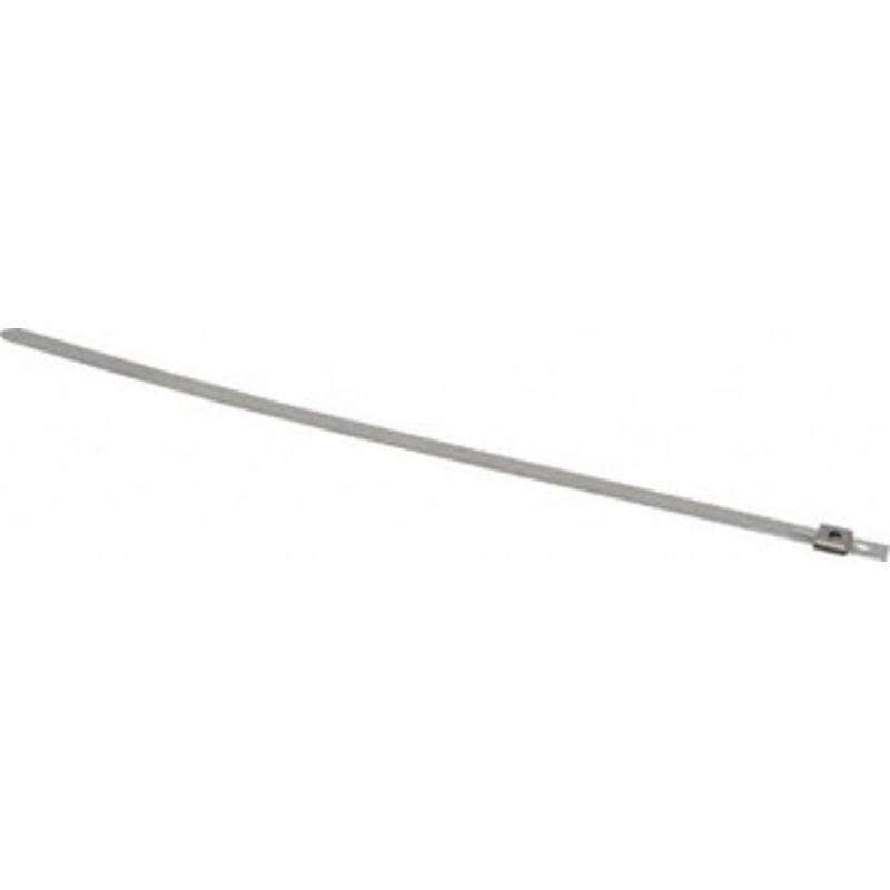 Thomas & Betts 6-1/2 Long Natural (Color) Stainless Steel Standard Cable Tie 100 Lb Tensile Strength, 0.38mm Thick, 25mm Max Bundle Diam SS7-180 - 54064803