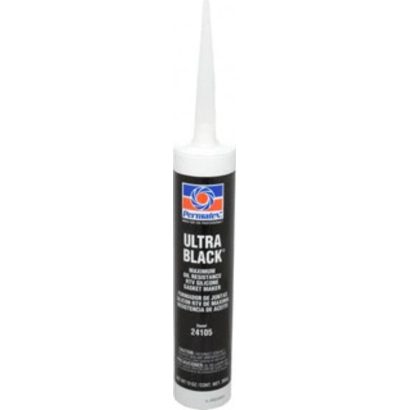 Permatex 13 oz Oil Resistant Gasket Maker -65 to 550F, Black, Comes in Cartridge 24105 - 85635316