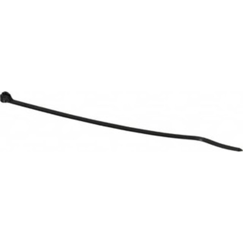 Thomas & Betts 7.31 Long Black Polypropylene Standard Cable Tie 30 Lb Tensile Strength, 1.22mm Thick, 1-1/2 Max Bundle Diam TYP25MX - 48528541