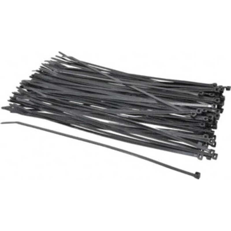 Thomas & Betts 8-1/2 Long Black Nylon Standard Cable Tie 40 Lb Tensile Strength, 1.13mm Thick, 1-1/4 Max Bundle Diam L-8-40-0-C - 73125155