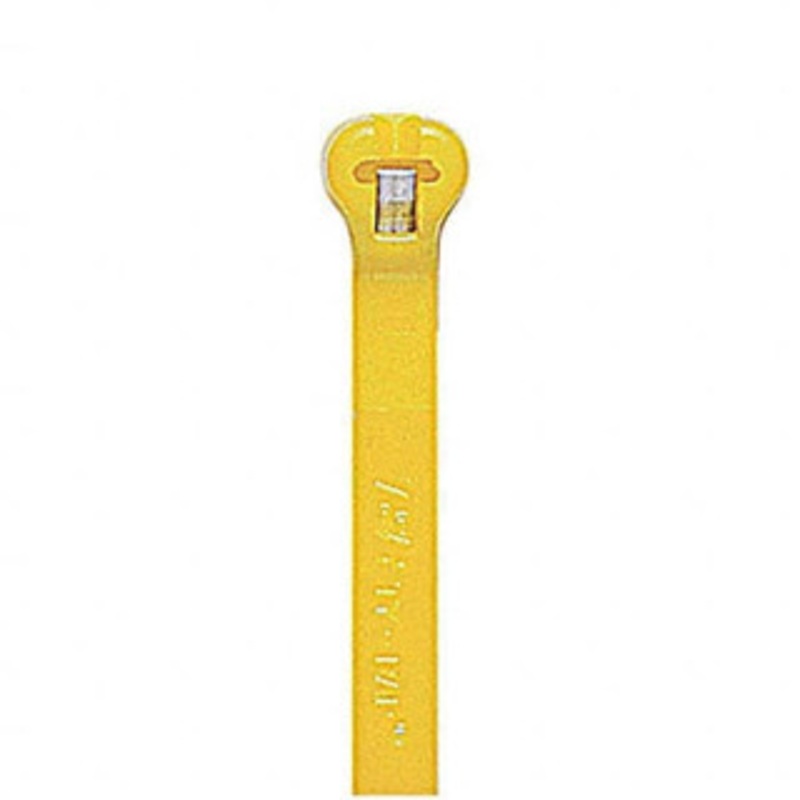 Thomas & Betts Cable Ties, Cable Tie Type: Standard Cable Tie, Material: Nylon, Color: Yellow, Overall Length (Decimal Inch): 5.5000, Maximum Bundle Diameter (mm): 35, Maximum Bundle Diameter (Decimal Inch): 1.3800 TY24M-4 - 47769898