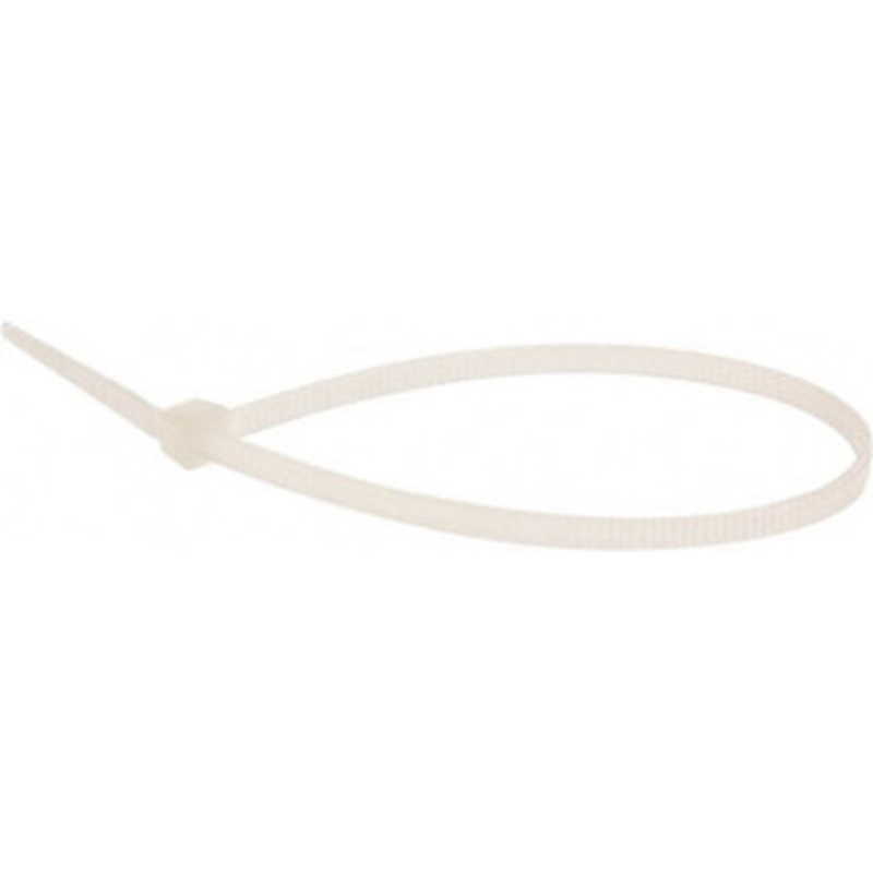 Value Collection 6.3 Long Natural (Color) Nylon Standard Cable Tie 18 Lb Tensile Strength, 40mm Max Bundle Diam TSL-160-M-YT-M - 68951466
