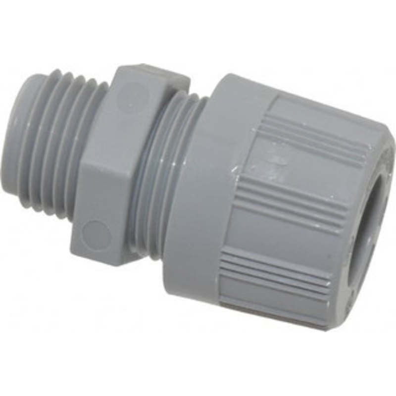 Woodhead - Molex 0.125 to 0.187 Liquidtight Straight Strain Relief Cord Grip 1/2 NPT, Nylon 5520 - 70496989