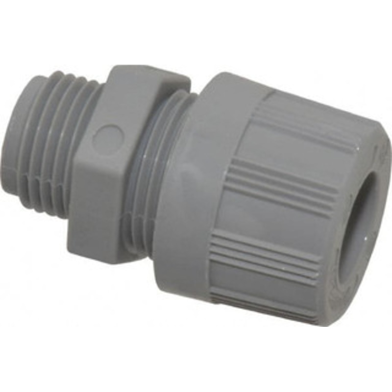 Woodhead - Molex 0.187 to 0.25 Liquidtight Straight Strain Relief Cord Grip 1/2 NPT, Nylon 5522 - 70496997