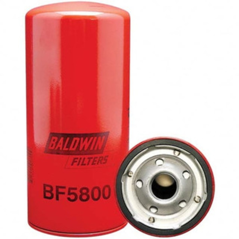 Baldwin Filters Automotive Fuel Filter AC Delco TP915D, Caterpillar 9Y4417, Cummins 3324435, Donaldson P779410, Fleetguard FF5207, Ford E6HZ9155E, Fram P1146GFP, GMC 25010793, Hastings FF992, International , John Deere RE26812B BF5800 - 16642068