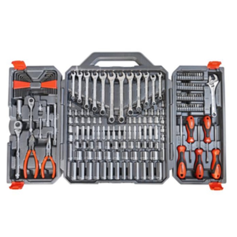 Crescent 180 Piece 1/4 and 3/8 Drive 6 Point SAE/Metric Professional Tool Set - CTK180