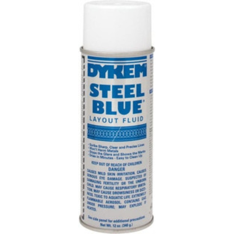Dykem Blue Layout Fluid 12 Ounce Aerosol Can 80000 - 00264218