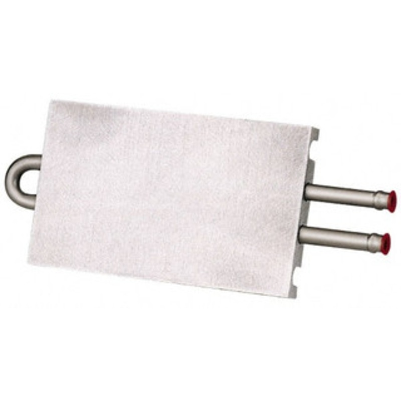 Lytron 6 Long x 3-1/2 High, Beaded Connection Stainless Steel Tube Cold Plate 3/8 OD Tube, 2-Pass Fluid Path, Deionized Water or Corrosive Fluids Cooling, 1/2 Thick CP10G04 - 07440522
