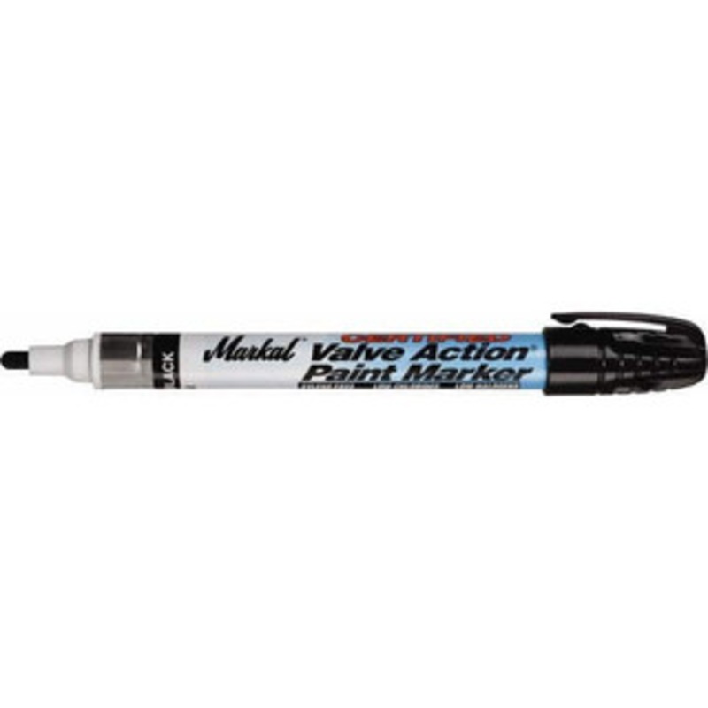 Markal Black Paint Marker Fiber Medium Tip, Alcohol Base Ink 96883 - 00124685
