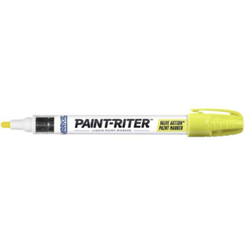 Markal Fluorescent Yellow Paint Marker Bullet Medium Tip, Alcohol Base Ink 97050 - 43475219