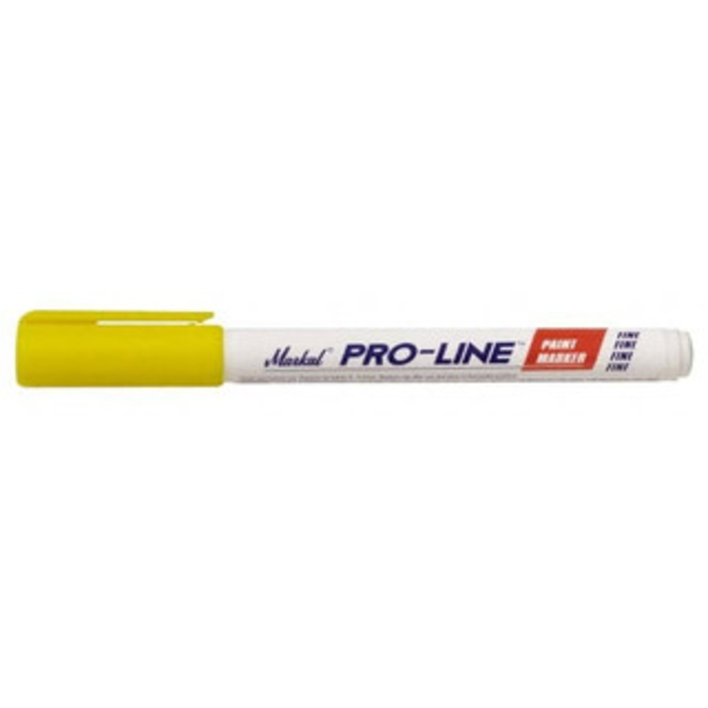 Markal Yellow Liquid Enamel-Based Paint Marker Fine Tip, Alcohol Base Ink 96872 - 62060462