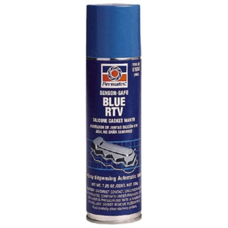 Permatex 7-1/4 oz Sensor-Safe Gasket Maker -65 to 500F, Blue, Comes in Aerosol Can 81860 - 71844609