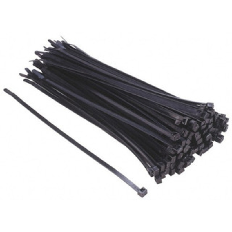 Thomas & Betts 14.2 Long Black Nylon Standard Cable Tie 120 Lb Tensile Strength, 1.91mm Thick, 1-1/4 Max Bundle Diam L-14-120-0-C - 73125296