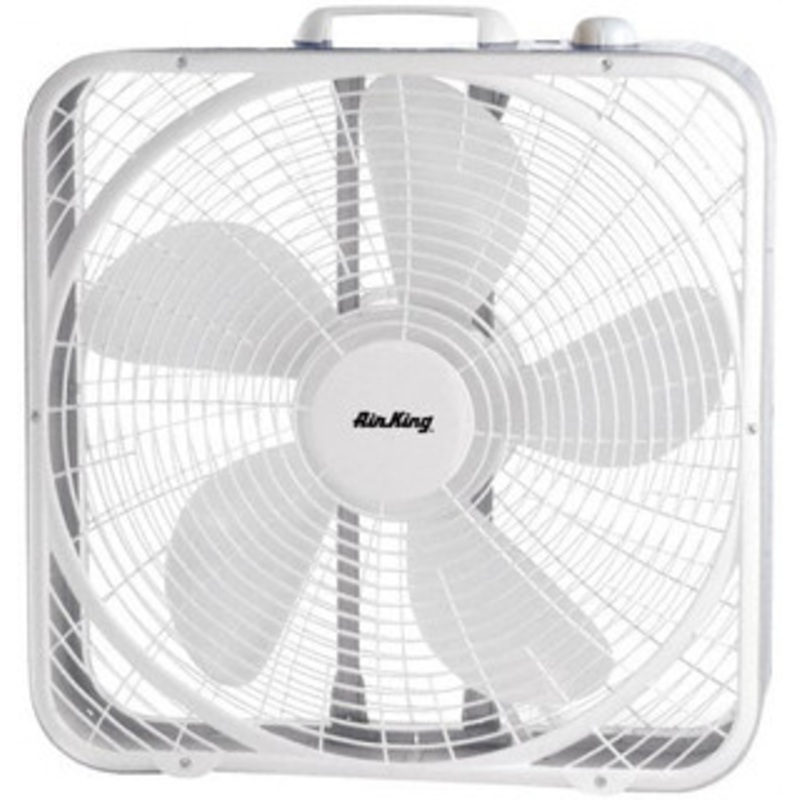 Air King 20 Blade, 1/25 hp, 2,220/1,920/1,530 CFM, Fixed Box Fan 1 Amp Rating, 110 Volts, 3 Speed, 955 RPM 9723 - 31733900