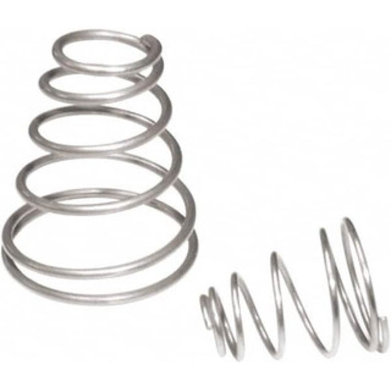 Associated Spring Raymond 18.29mm OD 25.4mm Free Length Cone Compression Spring 3.59 Lb Spring Rating, 0.89mm Wire, 15 N Max Workload, Stainless Steel A07200351000S - 61397725