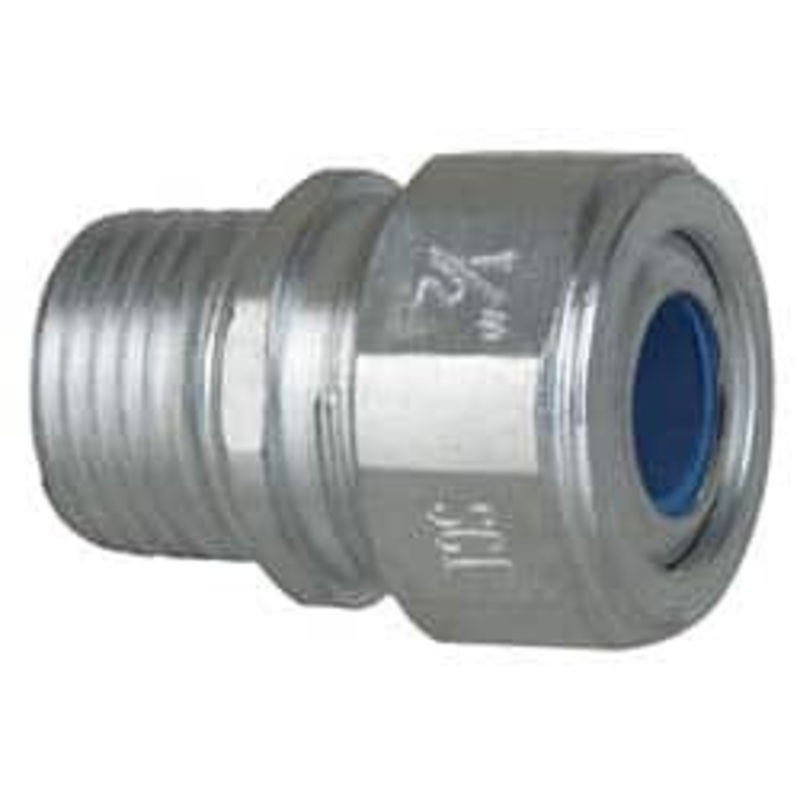 Crouse-Hinds 0.35 to 0.45 Liquidtight Straight Strain Relief Cord Grip 1/2 NPT, 1-5/16 OAL, Steel CG50 450 - 04499166