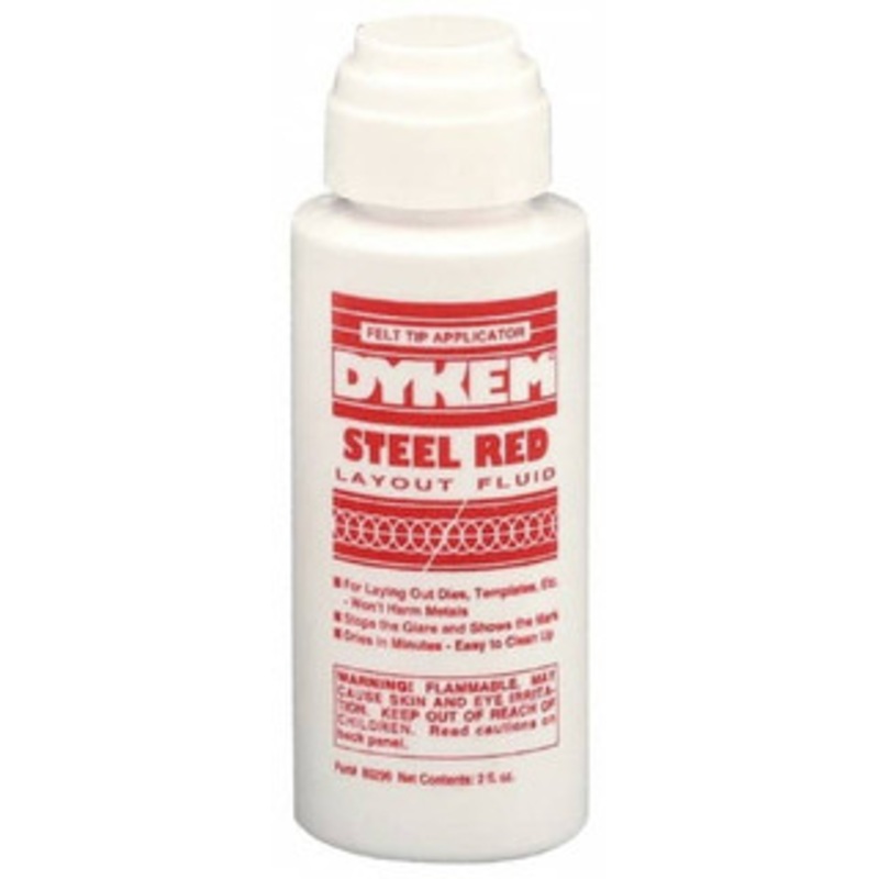 Dykem Red Layout Fluid 2 Ounce Felt Tip Applicator 80296 - 00264168