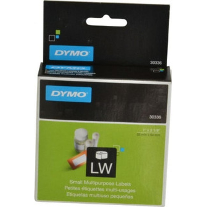 DYMO 1 x 2-1/8 White Die Cut Paper with Semi Perm. Adhesive Thermal Label For DYMO LabelWriter Printers 30336 - 05123666