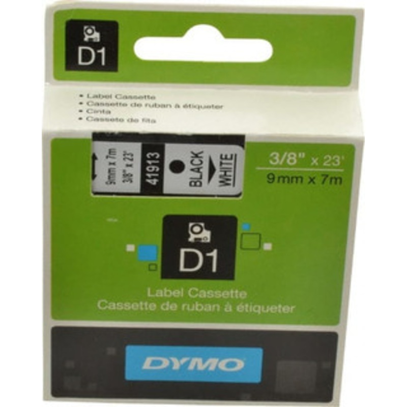 DYMO 3/8 x 23 ft. Black Tape Cassette 3/8 Wide, 23 ft. Long 41913 - 88846191