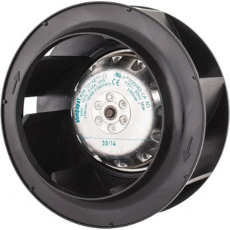 ebm-papst Direct Drive, 170 CFM, Blower 115 Volts, 3,150 RPM R2S133-AE77-22 - 76940196