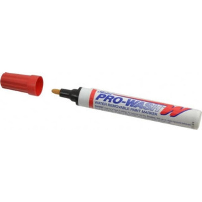 Markal Red Oil-Based Paint Marker Fine Tip, Alcohol Base Ink 97032 - 51017135