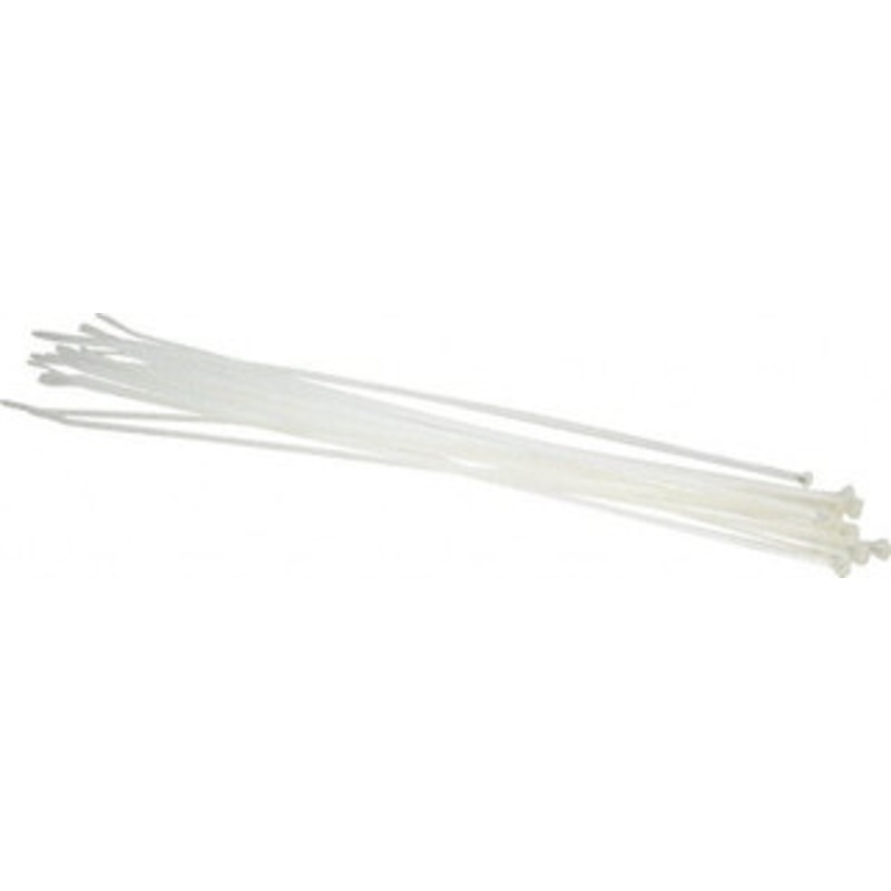 Thomas & Betts 14-1/2 Long Natural (Color) Nylon Standard Cable Tie 30 Lb Tensile Strength, 1.31mm Thick, 101.6mm Max Bundle Diam TY5244M - 54065917