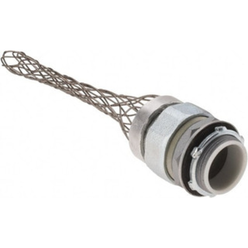 Woodhead - Molex Liquidtight Straight Strain Relief Cord Grip 1-1/2 NPT, 5-3/4 OAL, Iron & Zinc-Plated Steel 36374 - 70497615