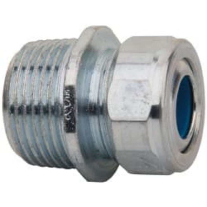 Crouse-Hinds 0.35 to 0.45 Liquidtight Straight Strain Relief Cord Grip 3/4 NPT, 1-5/16 OAL, Steel CG75 450 - 04504569