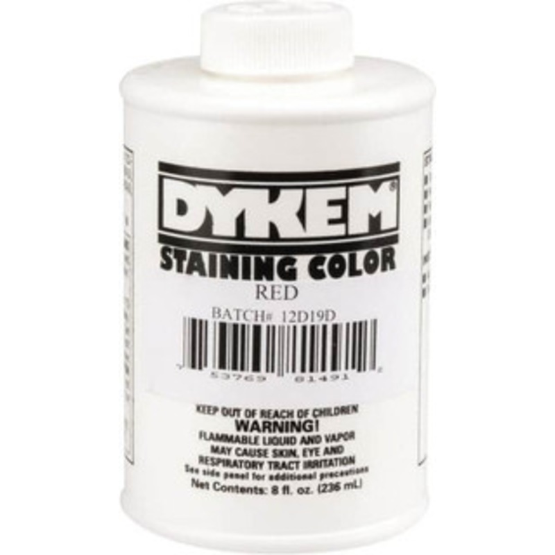 Dykem 8 Ounce Red Staining Color Brush in Cap Container 81491 - 02598910
