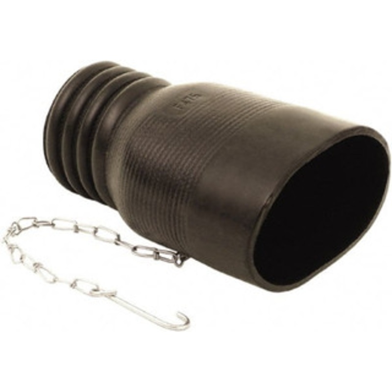 Hi-Tech Duravent 3 ID Custom EPDM Twin Tailpipe Adapter 8 Long 065100000004 - 01578129