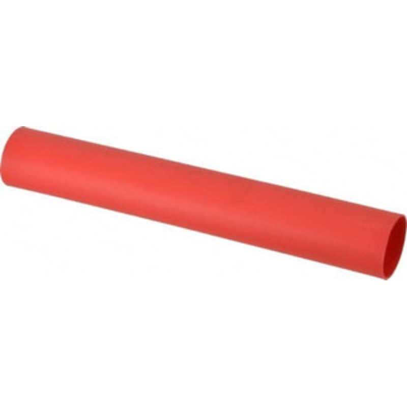Thomas & Betts 9 Long, 3:1, Polyolefin Heat Shrink Electrical Tubing Red HS4-30LR - 02970754