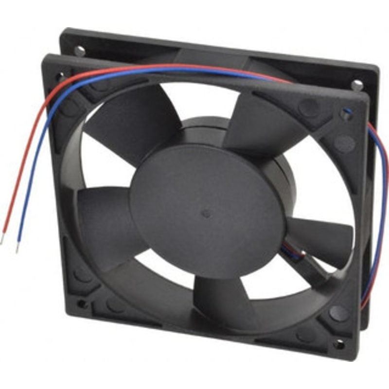 Value Collection 12 Volts, DC, 88.3 CFM, Square Tube Axial Fan 0.33 Amp Rating, 2,700 to 3,000 RPM, 4.72 High x 4.72 Wide x 1 Deep SO2147-14 - 04424958