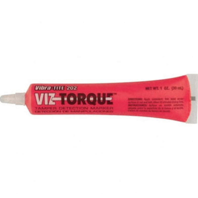 Vibra-Tite Markers & Paintsticks, Type: Visual Vibratory Indicator, Color: Red, Ink Type: Tamper Proof, Tip Type: Squeeze Tube, Material: Isopropanol, Maximum Temperature (F): 300 20241 - 41561804