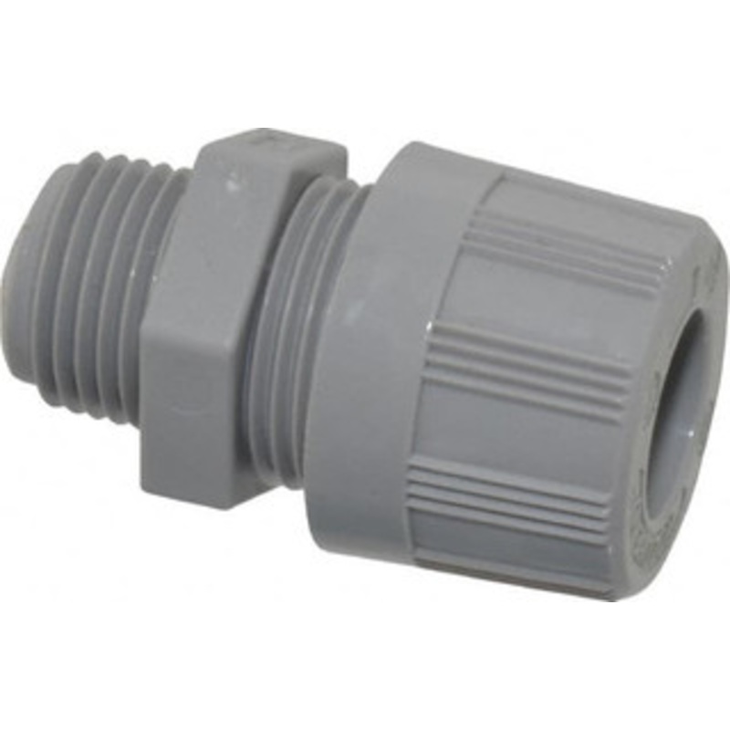Woodhead - Molex 0.25 to 0.312 Liquidtight Straight Strain Relief Cord Grip 1/2 NPT, Nylon 5524 - 70497003