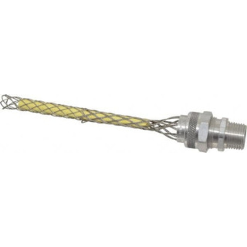 Woodhead - Molex 0.375 to 0.5 Liquidtight Straight Strain Relief Cord Grip 1/2 NPT, 6-1/4 OAL, Aluminum 36254 - 70497359