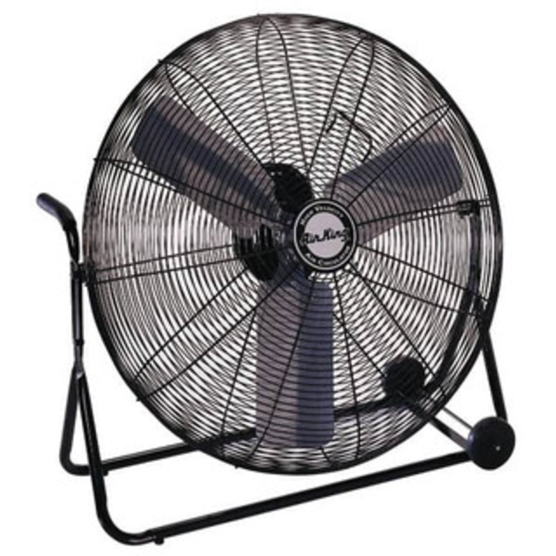 Air King 30 Blade, 1/4 hp, 3,450, 6,000 & 7,650 CFM, Low Floor Stand Industrial Circulation Fan Floor Stand, 110 Volts, 1.60/2.04 Amps, 3 Speed AK9230 - 31733827