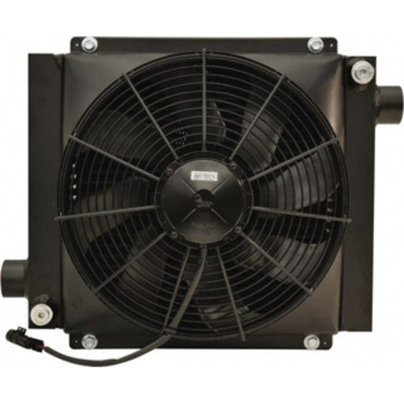 AKG Thermal Systems SAE #20, 1 Fan Mount, Liquid-To-Air Aluminum Brazed Process Equipment Heat Exchanger Oil Cooler, Ethylene Glycol/Water Mixture Cooler, 17 High x 19.69 Wide x 8.7 Deep, 76,401 BTU/Hr, 250F Max D30-12 - 39480488