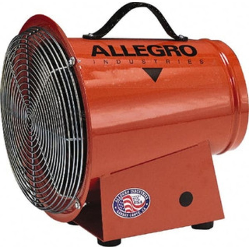 Allegro Industries 8 Inlet, Electric AC Axial Blower 0.33 hp, 1,275 CFM, 120 Max Voltage Rating 9513 - 73511578