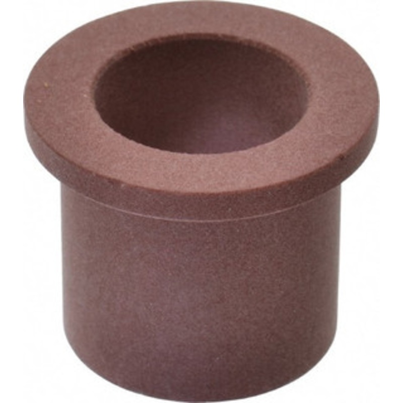 Bunting Bearings 3/4 Inside x 1 Outside Diam, PTFE Sleeve Bearing 1-1/4 Flange Outside Diam, 1/8 Flange Thickness, 1 OAL BJ4F121608 - 35400886