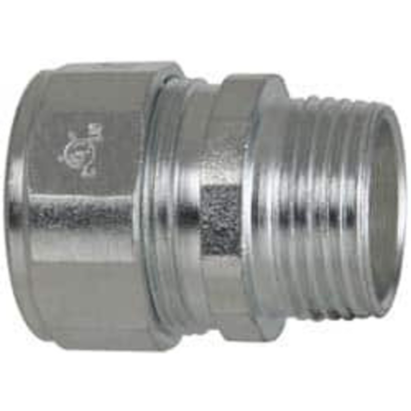 Crouse-Hinds 0.65 to 0.75 Liquidtight Straight Strain Relief Cord Grip 3/4 NPT, 1-9/16 OAL, Steel CG75 750 - 04504593