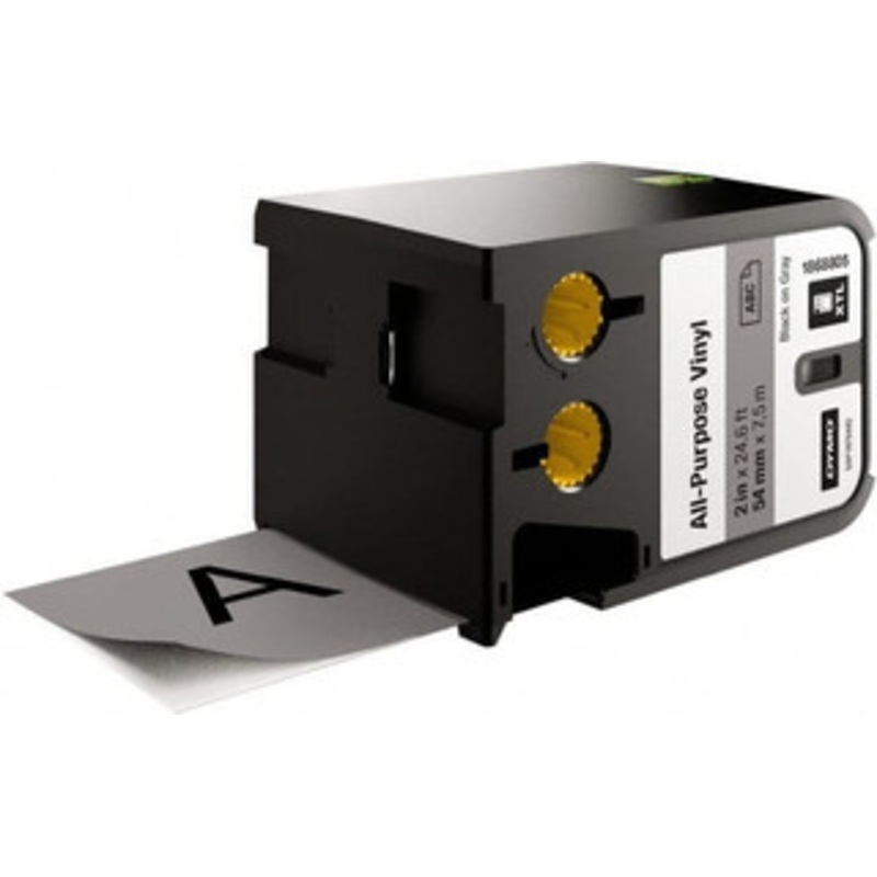 DYMO 2 x 23 ft. Black On Gray Vinyl Cartridge For DYMO XTL printers: 1868813, 1868814, 1868815 1868805 - 92780410