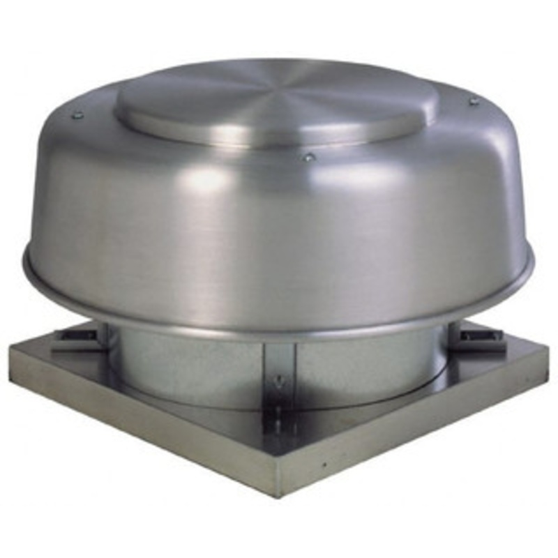 Fantech 16 Blade, 3,050 CFM, Direct Drive Axial Roof Exhauster 3/4 hp, Open Dripproof Enclosure, Downdraft Style, Single Phase, 115 Volts 5ADE16EA - 74078262