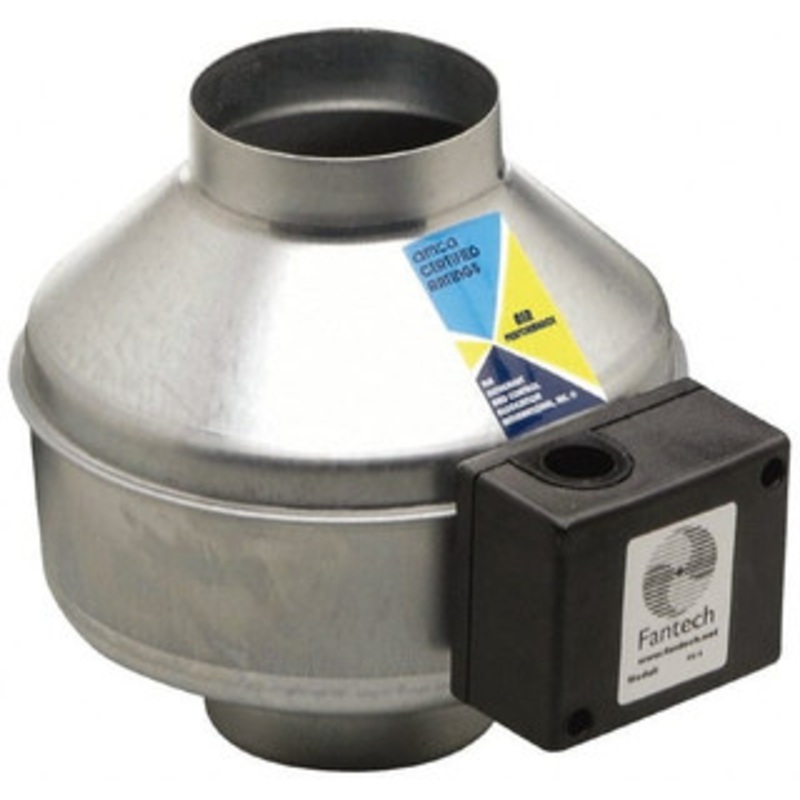 Fantech 4 Diam, 0.19 Amp, 120 Volt Duct Fan 135 CFM, 3,000 RPM, 0.031 hp, Variable Speed FG4 - 62586987