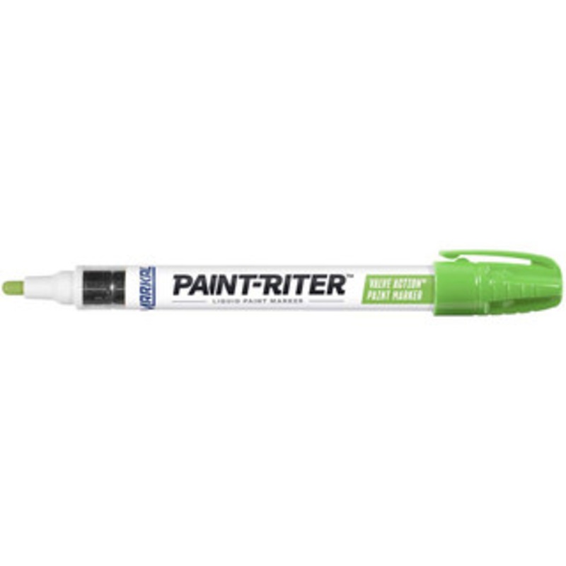 Markal Light Green Lead-Free Paint Marker Fiber Tip, Alcohol Base Ink 96828 - 06900559