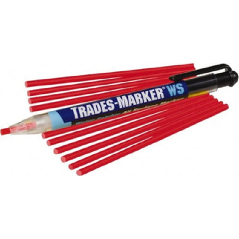 Markal Red All Purpose Wax Crayon Flat Tip 96193 - 62874946