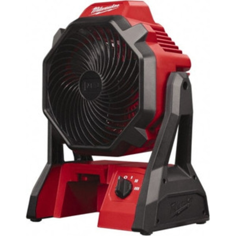 Milwaukee 7 Blade, 284 Max CFM, Cordless Fan 2.5 Amps, 18 Volts, 3 Speed 0886-20 - 48393045