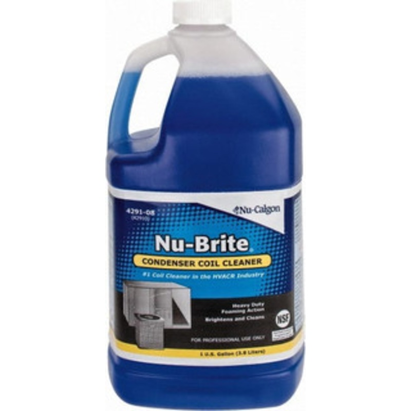 Nu-Calgon 1 Gal Bottle HVAC Coil Cleaner Alkaline Formula 4291-08 - 07328750